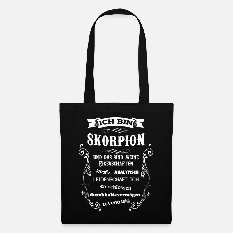 SKORPION - GEBURTSTAG - Stoffbeutel - Schwarz