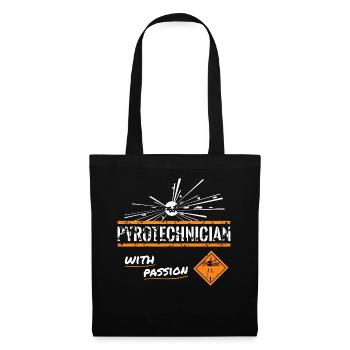 Pyrotechnicien passionné - Sac en tissu - noir - Devant
