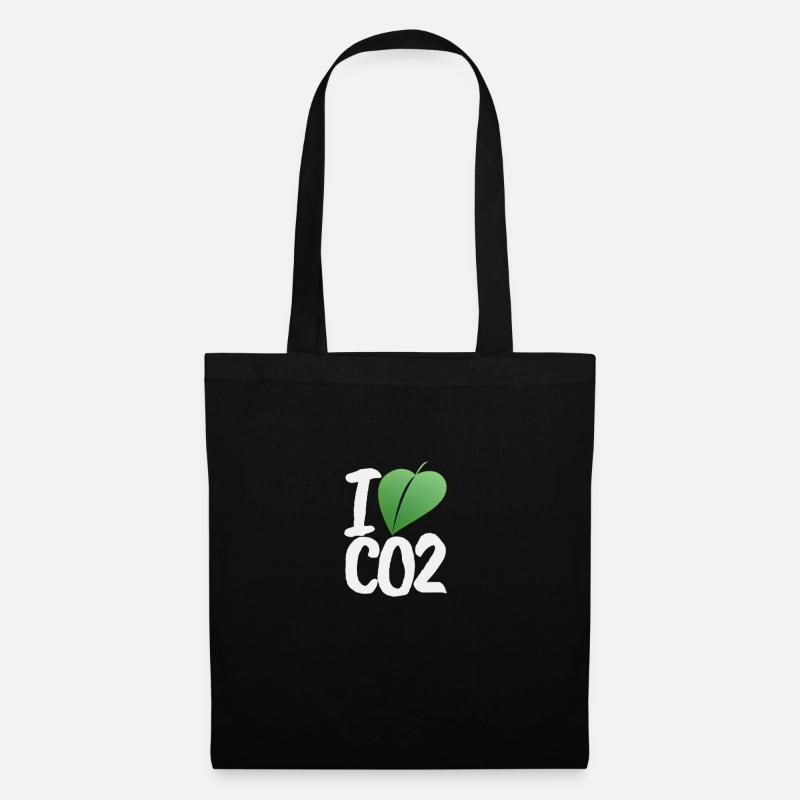 J'aime le CO2 - Sac en tissu - noir