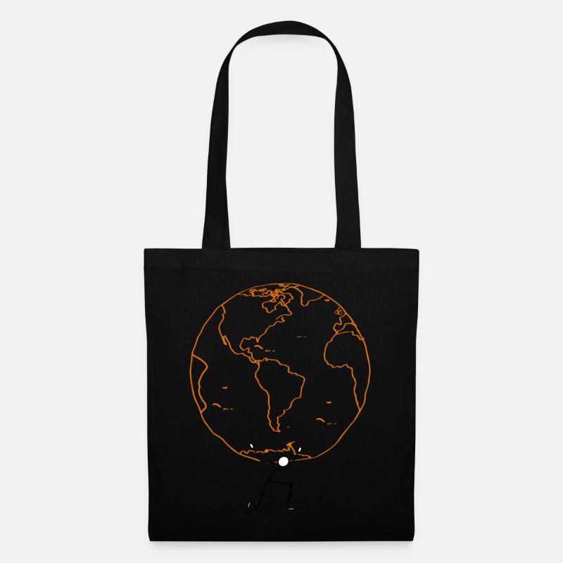 EARTH02 - Stoffbeutel - Schwarz