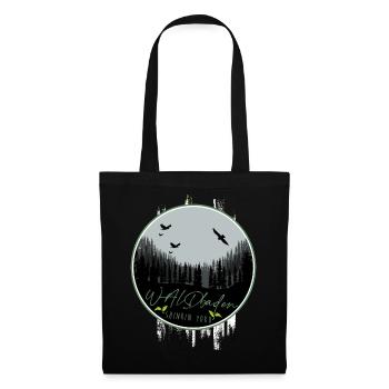 shinrin yoku forest meditation nature yoga forest bathing - Tote Bag - black - Front