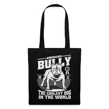 American Bulldog - Stoffbeutel - Schwarz - Vorne