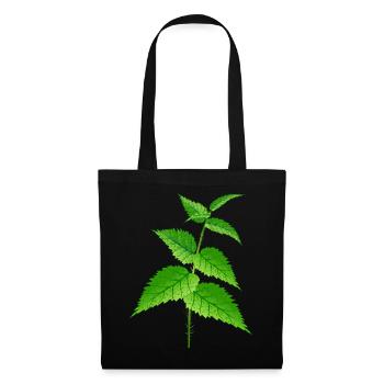 La super plante d’ortie et le remède - Sac en tissu - noir - Devant