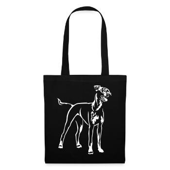 Deutscher Pinscher "Black Edition" - Stoffbeutel - Schwarz - Vorne