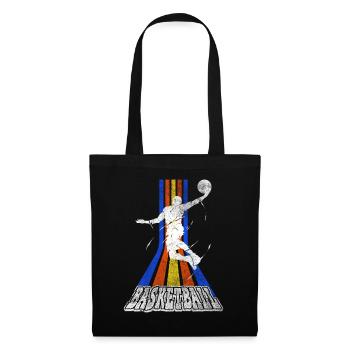 Basketteur Basketteur Dunking Vintage Retro - Sac en tissu - noir - Devant