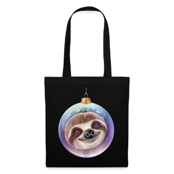 Christmas Sloth Santa - Tote Bag - black - Front