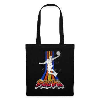 Basketteur Basketteur Dunking Vintage Retro - Sac en tissu - noir - Devant