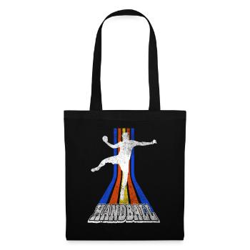 Handball Handball Player Handball Player Vintage Retro - Sac en tissu - noir - Devant