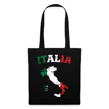 Italy Map Flag Used - Tote Bag - black - Front