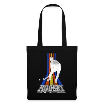 Hockey Field Hockey Player Sports Fan Team Vintage - Tote Bag - black - Front