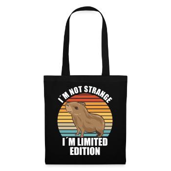Motif animalier du zoo de Capybara - Sac en tissu - noir - Devant