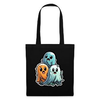 Sugary Ghost Trio Halloween Ghosts - Tote Bag - black - Front