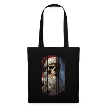 Dark Spell: Le crâne du Père Noël Crâne - Sac en tissu - noir - Devant