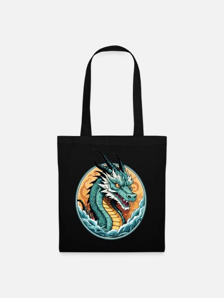 See Drachen - Stoffbeutel - Schwarz