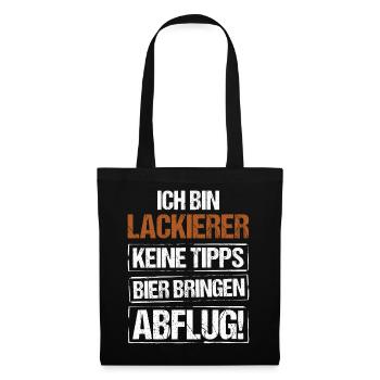 I'm a painter - bring beer and take off - Tote Bag - black - Front