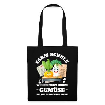 Farm School of Vegetables - Tote Bag - black - Front