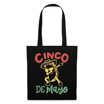 Cinco de Mayo Dabbing Taco - Stoffbeutel - Schwarz - Vorne