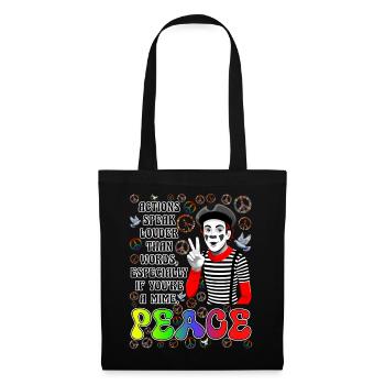La paix est la chose la plus importante - Sac en tissu - noir - Devant