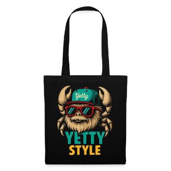 Yetty Style Yeti Graphic - Tote Bag - black - Front