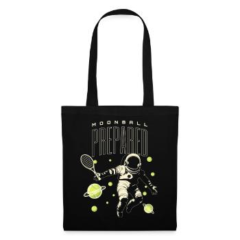 Tennis Mondball Spieler Shirt - Stoffbeutel - Schwarz - Vorne