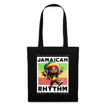 Jamaican Rhythm Motif - Tote Bag - black - Front