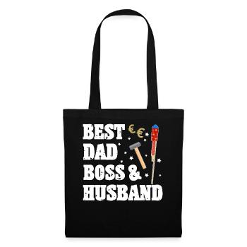 Best dad, and husband - Tote Bag - black - Front