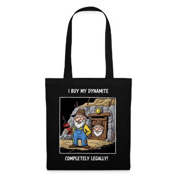 Dynamit-Miner ! - Stoffbeutel - Schwarz - Vorne