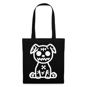 hund_zombie- - Sac en tissu - noir - Devant
