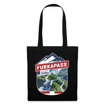 Sticker_CH_Furka - Tote Bag - black - Front