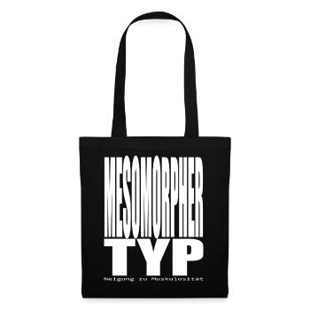 Mesomorph Type Tendency to Muscularity Typo - Tote Bag - black - Front