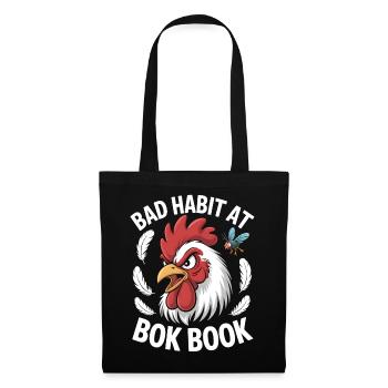 Drôle de coq arrête de regarder mes poussins Vintage - Sac en tissu - noir - Devant