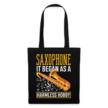 Saxofon - Stoffbeutel - Schwarz - Vorne