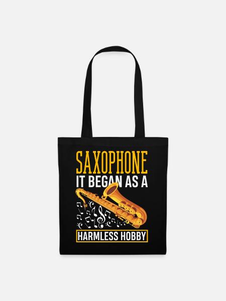 Saxofon - Stoffbeutel - Schwarz