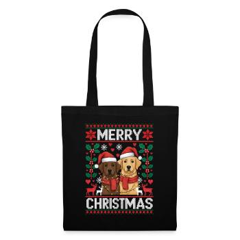 Labrador - Golden Retriever Christmas Xmas - Tote Bag - black - Front