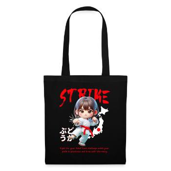 Chibi Karate Hero Strike - Tote Bag - black - Front