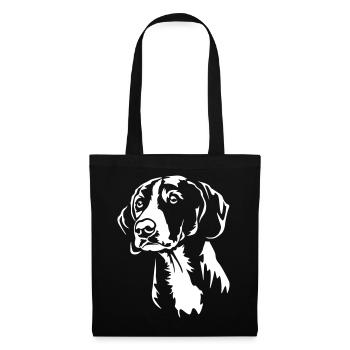 Gotland Dog Head « Édition Noire » - Sac en tissu - noir - Devant