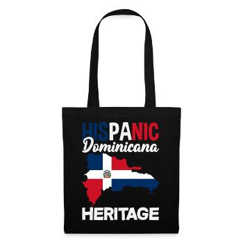 Drapeau de la République dominicaine Dom Rep Pride - Sac en tissu - noir - Devant