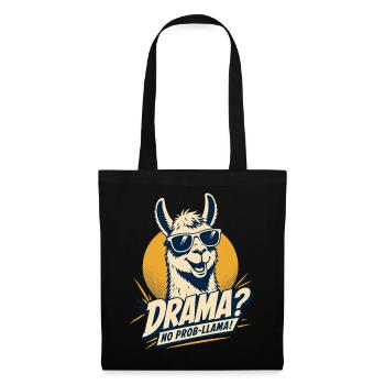 Drama No Prob Llama Humor - Tote Bag - black - Front