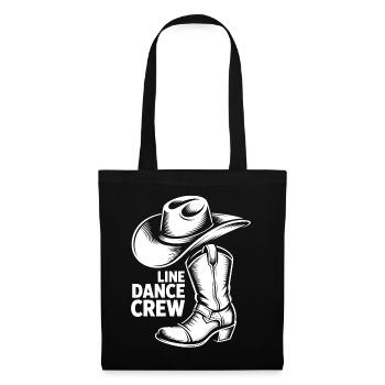 Line Dance Crew Cowboy Boots - Stoffbeutel - Schwarz - Vorne