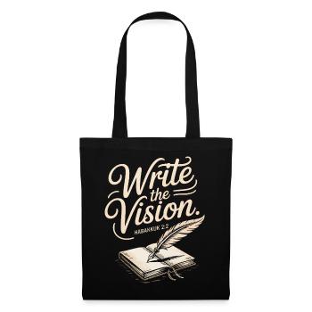 Write the Vision: Habakkuk 2:2 - Tote Bag - black - Front