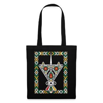 Bijoux de Kabylie - Sac en tissu - noir - Devant