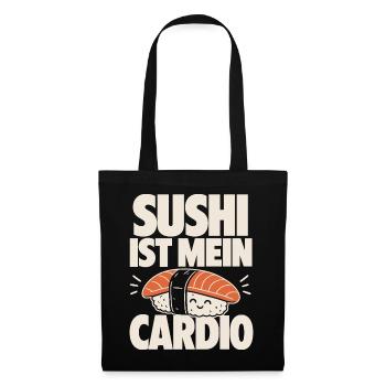 Le sushi est mon cardio kawaii - Sac en tissu - noir - Devant