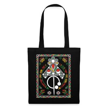 Bijoux de Kabylie - Sac en tissu - noir - Devant