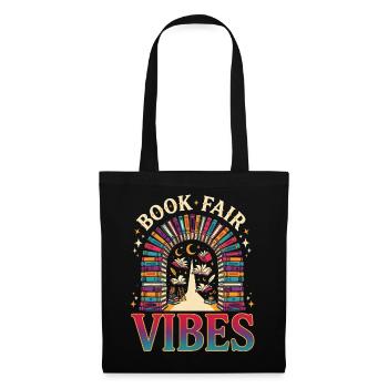Buchmesse-Vibes - Stoffbeutel - Schwarz - Vorne