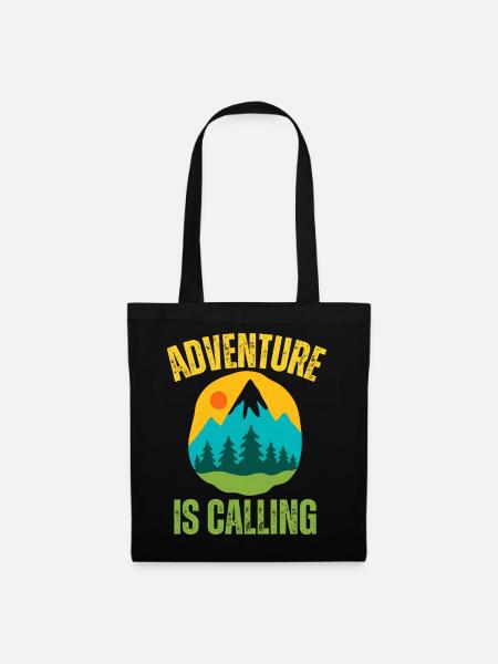Advenure is Calling - Stoffbeutel - Schwarz