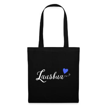 Lausbua Bayerischer Dialekt Bayerisches Geschenk - Stoffbeutel - Schwarz - Vorne