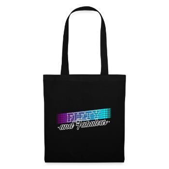 50e anniversaire cadeau d’anniversaire disant 50 ans - Sac en tissu - noir - Devant