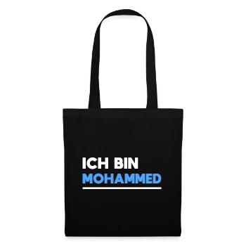 Mohammed Name Spruch für stolze Mohammeds - Stoffbeutel - Schwarz - Vorne