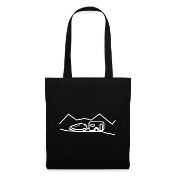 Camping Caravane - - Sac en tissu - noir - Devant