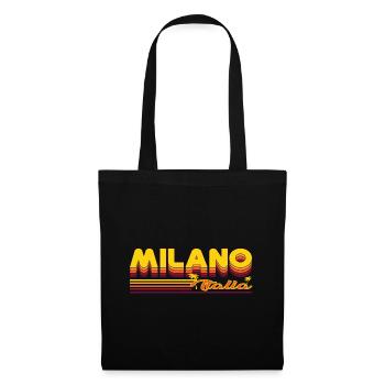 Milano, design cool et estival de Milan - Sac en tissu - noir - Devant